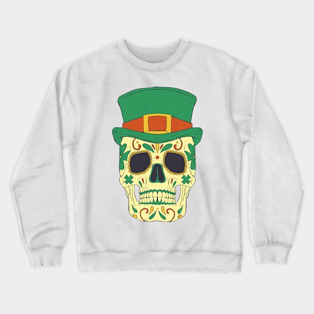 St patrick's skull Crewneck Sweatshirt by AntiAntiFlorian